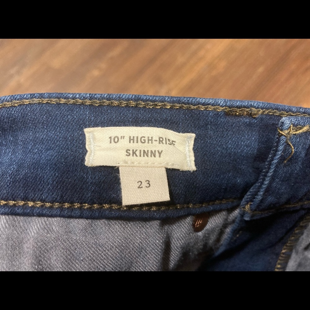 NWT Madewell 10" High Rise Skinny Jeans Size 23 Women's Hayes Wash Style #F4684 - Picture 6 of 13